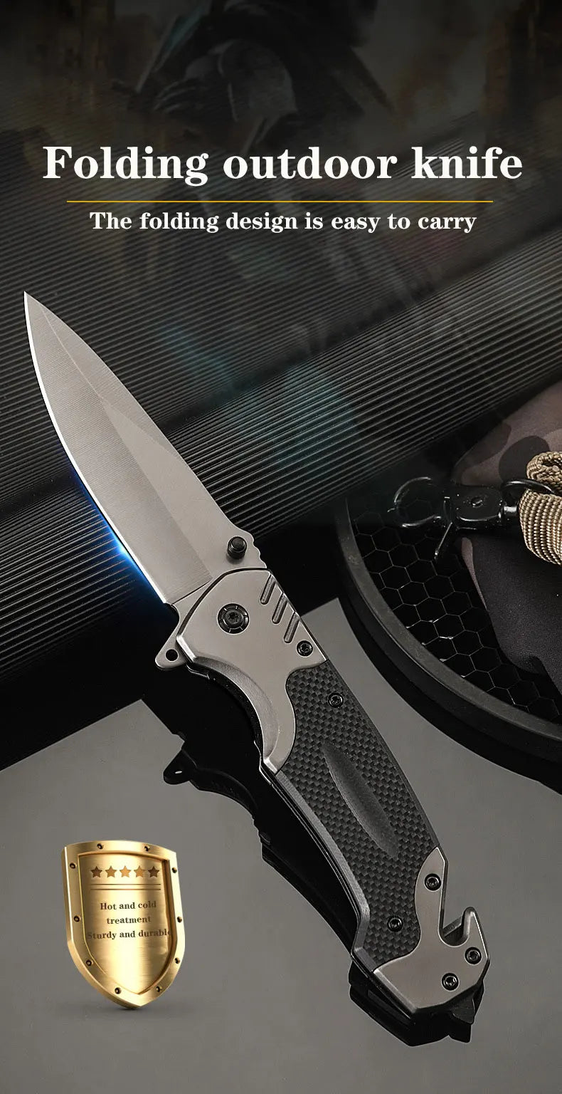 Outdoor multifunctional folding knife