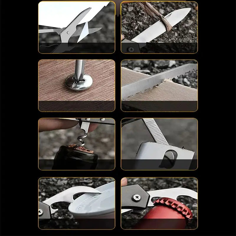 Outdoor Multitool Folding Swiss Knife